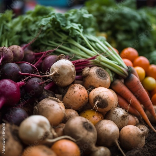 AI fresh vegetables on the market
