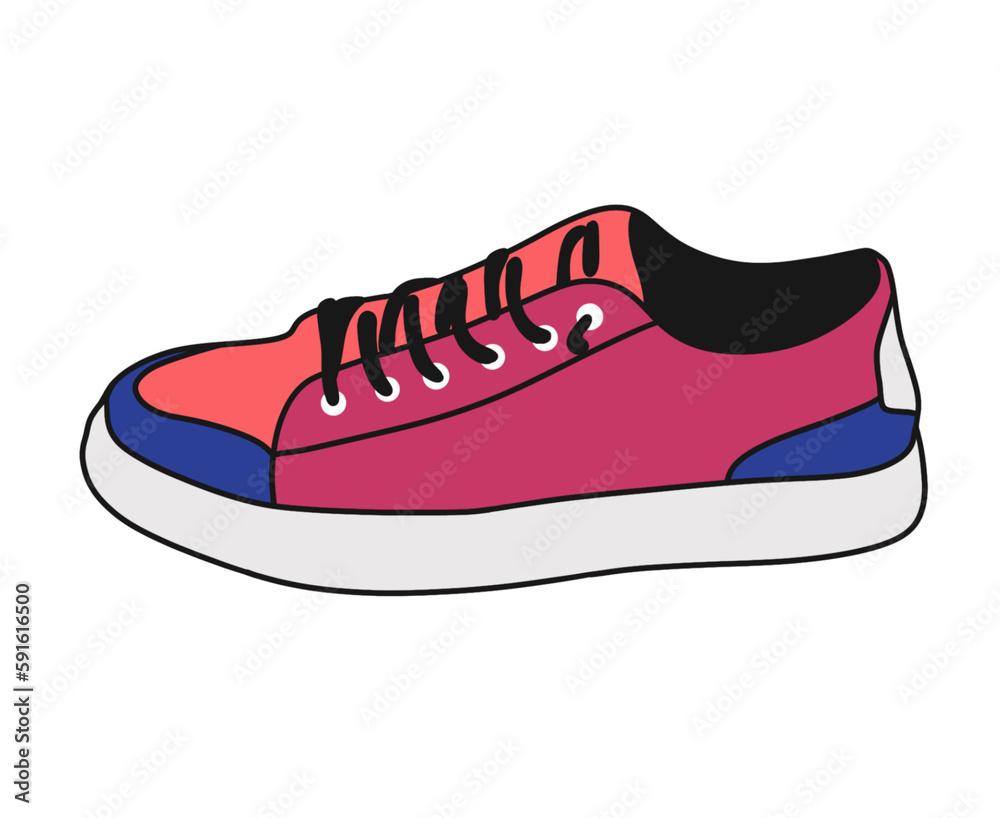 Sneakers shoes illustration isolated on transparent background Sneakers shoes illustration isolated on transparent background
