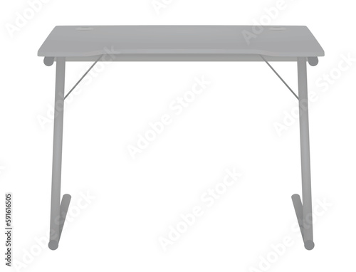 Office  computer table. vector illustration