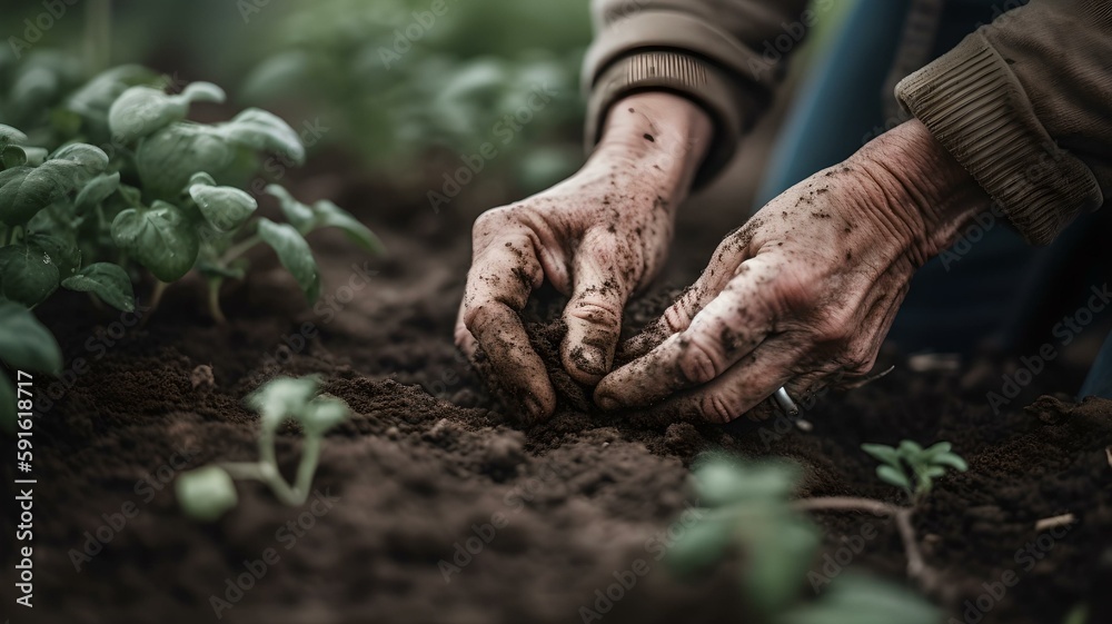 Green Thumbs at Work – A Home Gardening Photo