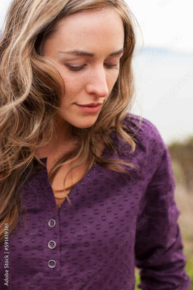 Woman, Bolinas, Marin County, California, USA