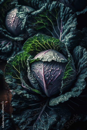 fresh cabbage vegetables background