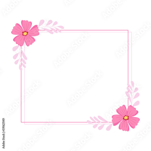 frame with flowers © Panadda
