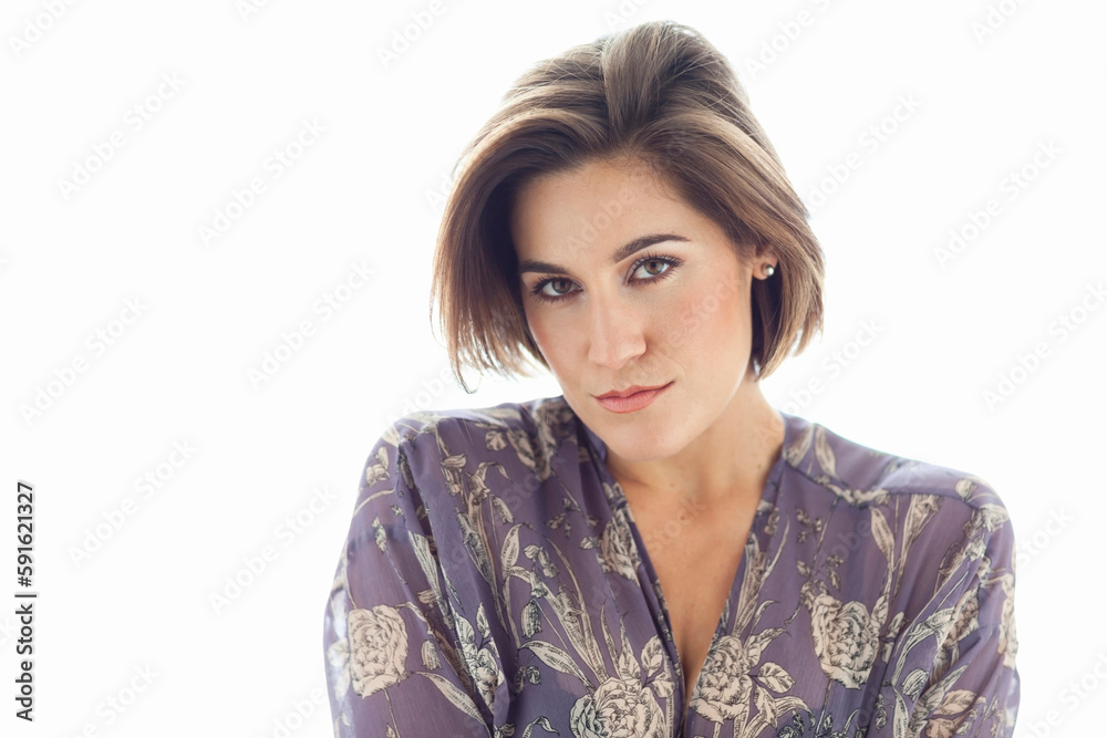 Portrait of Young Woman wearing Intimate Apparel in Studio Portrait of Young Woman wearing Intimate Apparel in Studio
