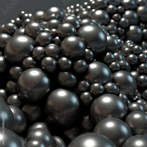 black and white balls background