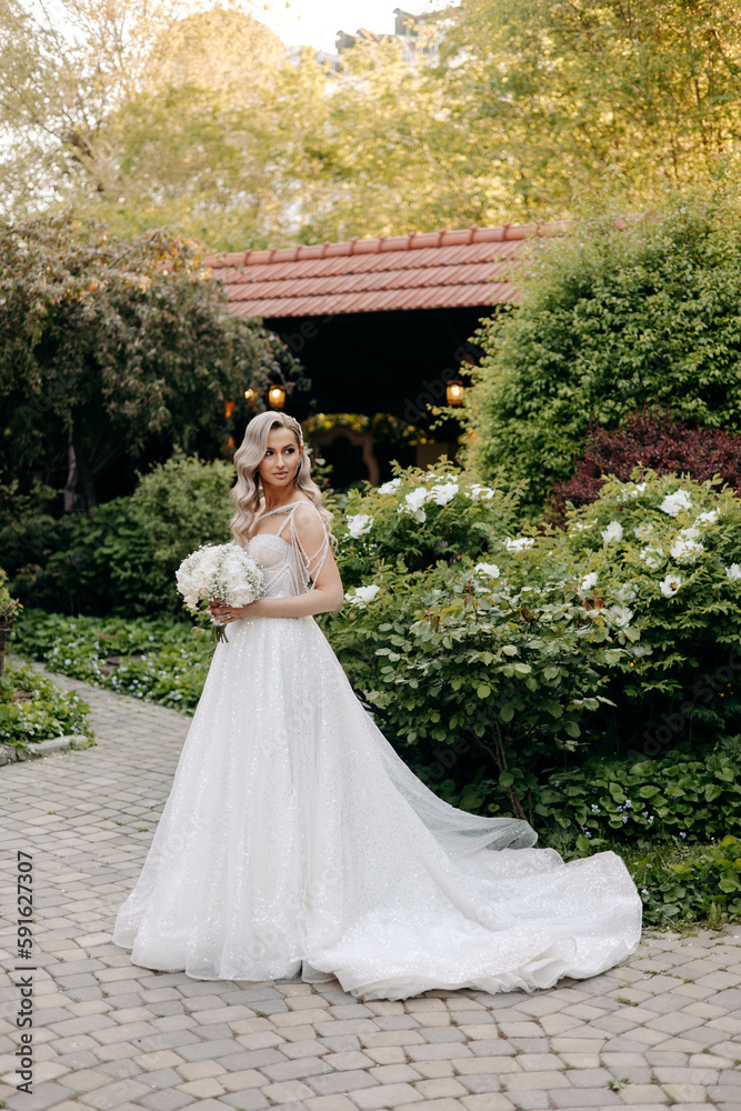 portrait beautiful bride with blond hair portrait beautiful bride with blond hair