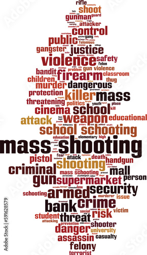 Mass schooting word cloud