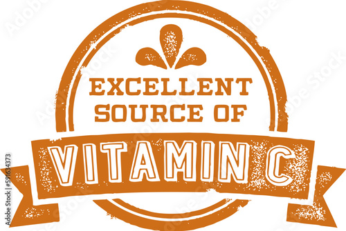 Excellent Source of Vitamin C Label