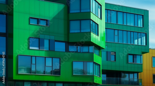 modern green building Generative AI