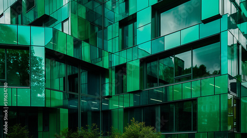 modern green building Generative AI