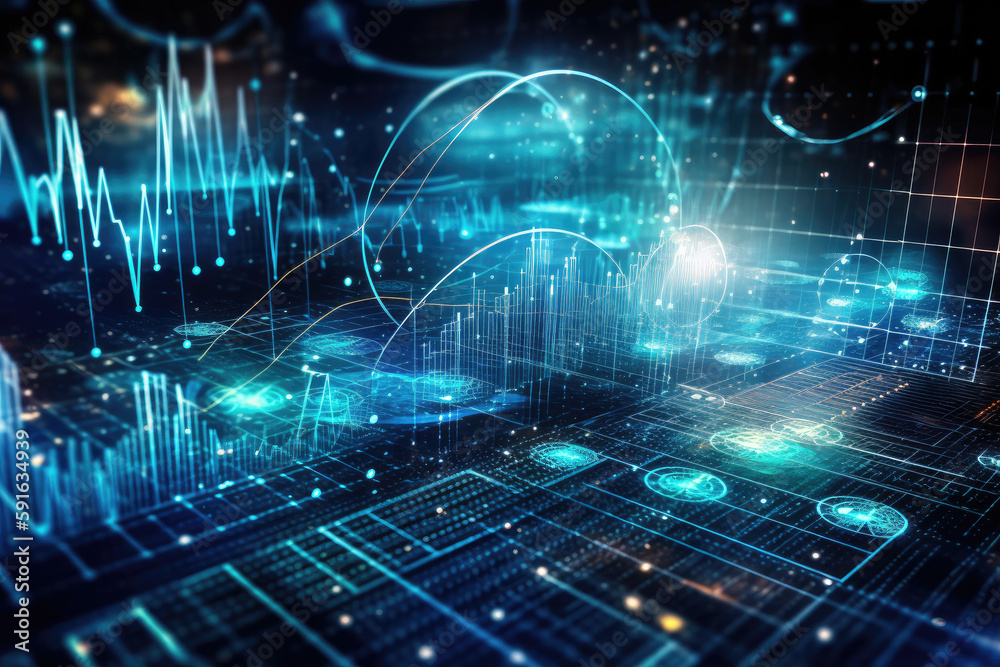 business finance background theme created with Generative AI technology business finance background theme created with Generative AI technology