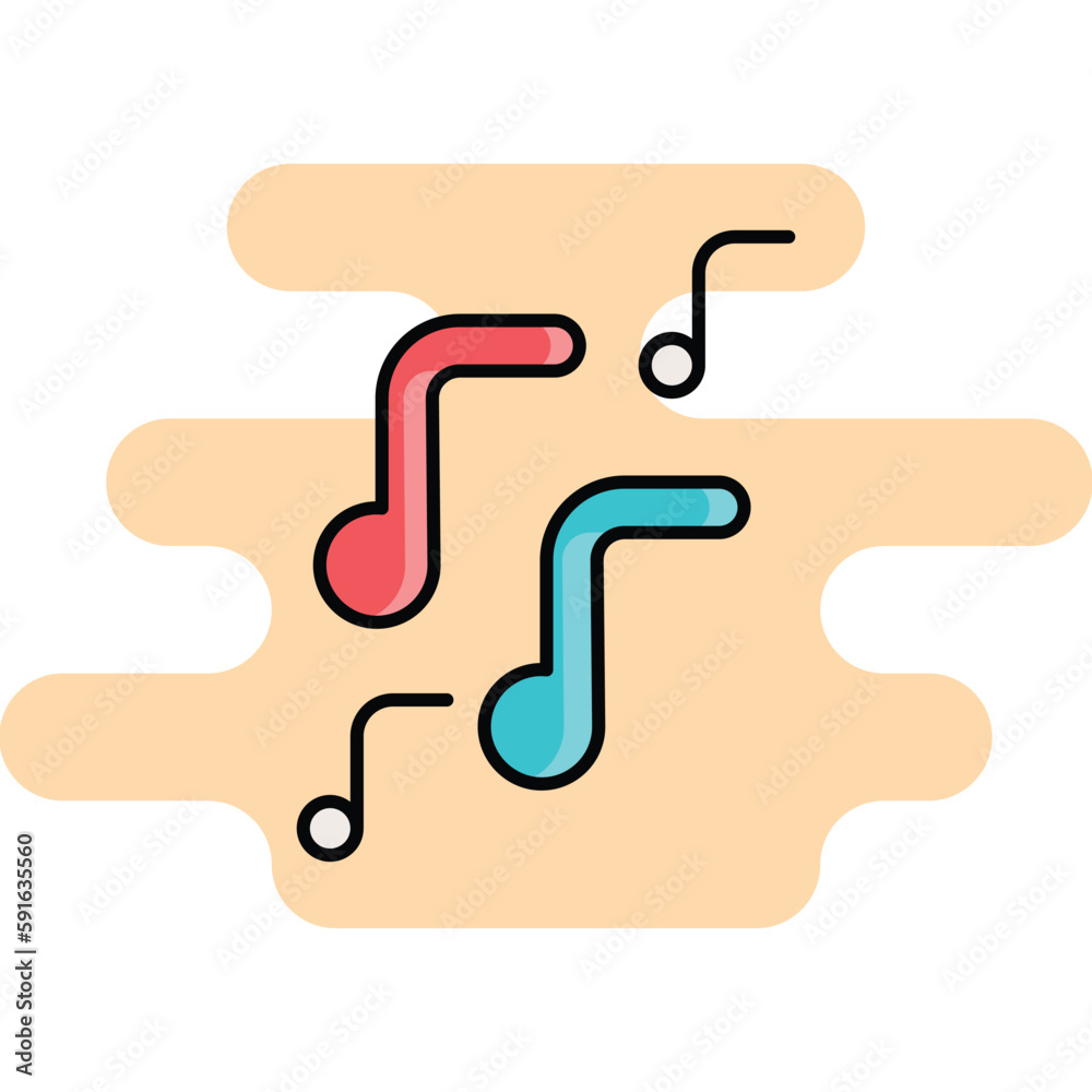 Music icon. Suitable for Web Page, Mobile App, UI, UX and GUI design Music icon. Suitable for Web Page, Mobile App, UI, UX and GUI design
