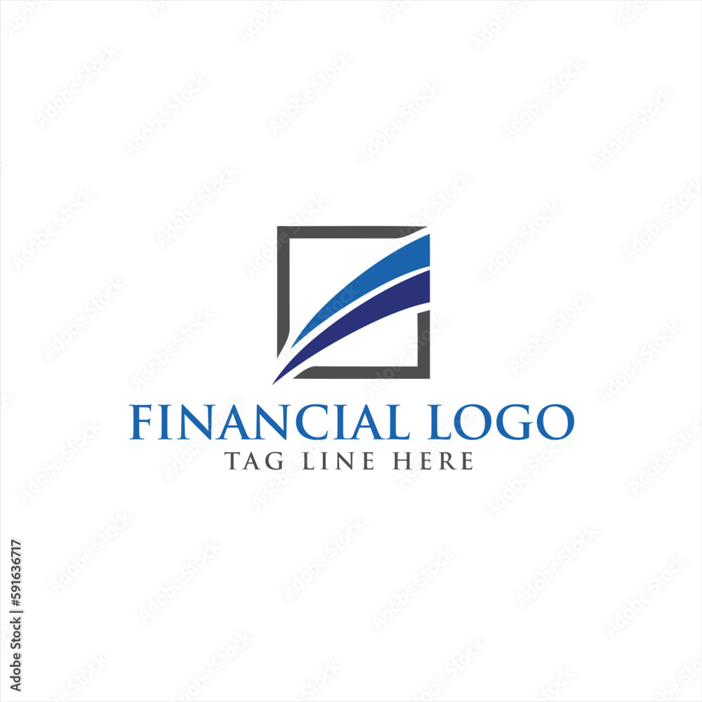 Fototapeta premium Financial accounting logo 