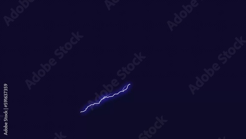 lightning on a dark background. dynamic lightning.
