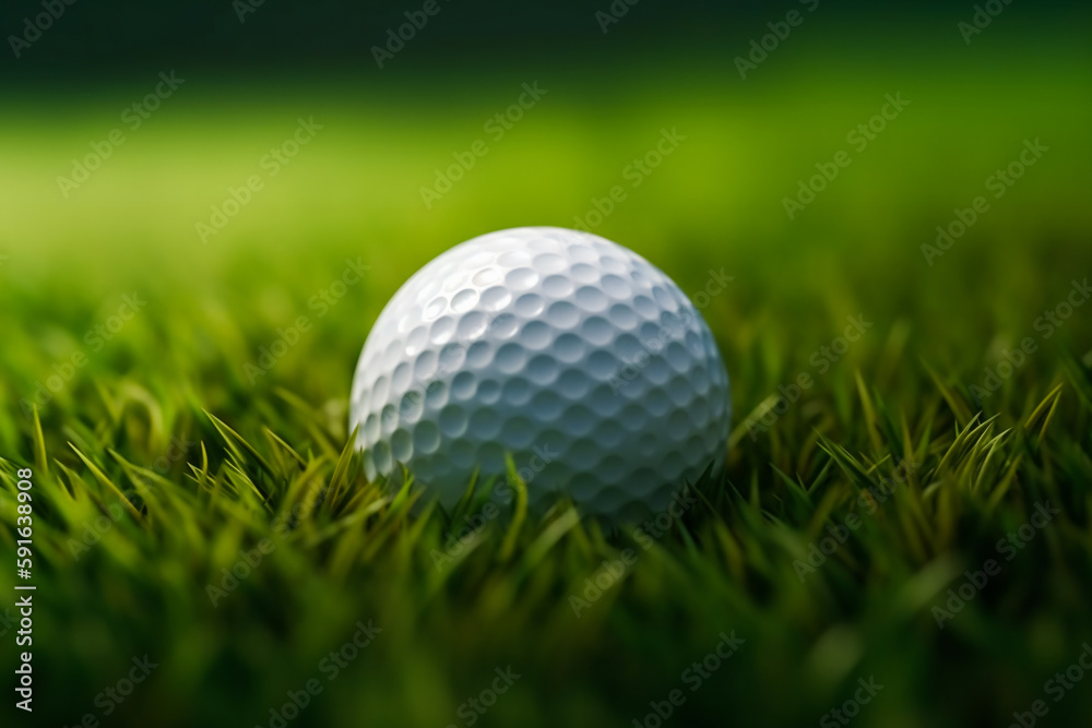 Golf Ball on the Edge of Glory . Generative AI Golf Ball on the Edge of Glory . Generative AI