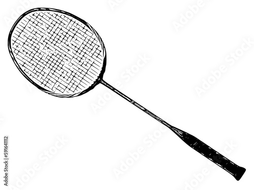badminton bat silhouette
