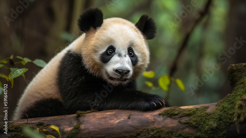 Bamboo Forest Wonderland for Pandas. Generative AI