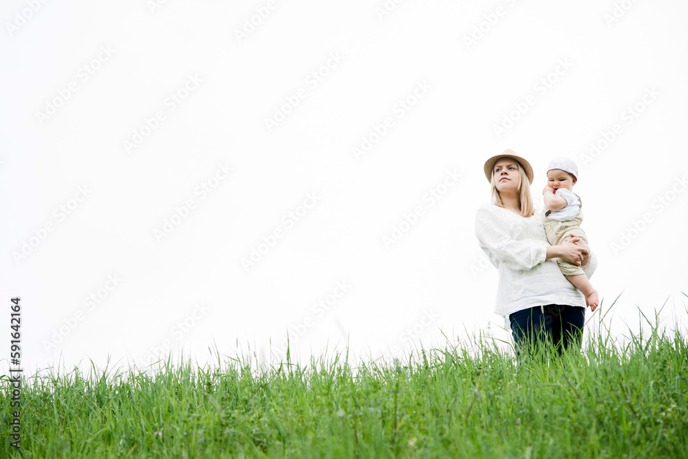 Portrait of Mother and Daughter Outdoors, Mannheim, Baden-Wurttemberg, Germany Portrait of Mother and Daughter Outdoors, Mannheim, Baden-Wurttemberg, Germany