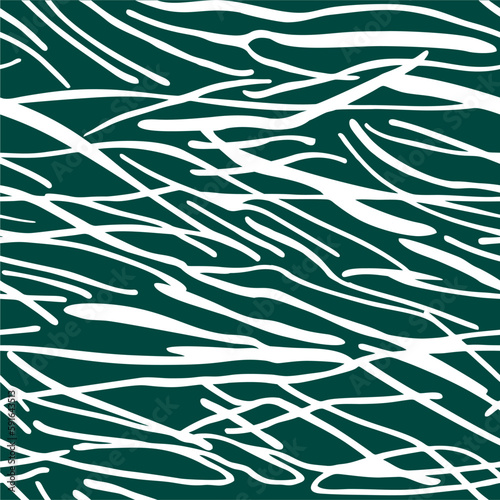 Seamless pattern with chaotic bold lines. Vector seamless