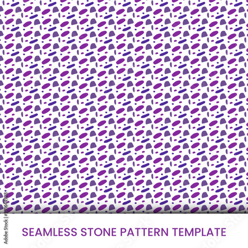 Pattern background with stone shape