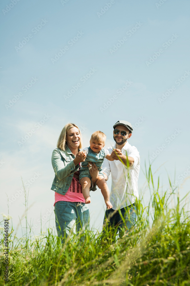 Portrait of Family Outdoors, Mannheim, Baden-Wurttemberg, Germany Portrait of Family Outdoors, Mannheim, Baden-Wurttemberg, Germany