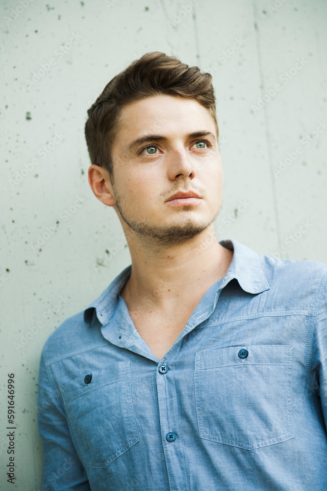 Portrait of young man outdoors, Germany Portrait of young man outdoors, Germany