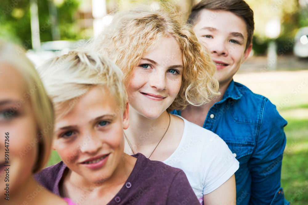 Portrait of Teenagers Outdoors, Mannheim, Baden-Wurttemberg, Germany Portrait of Teenagers Outdoors, Mannheim, Baden-Wurttemberg, Germany