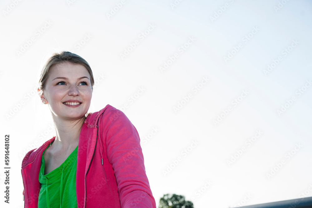 Portrait of Young Woman, Worms, Rhineland-Palatinate, Germany Portrait of Young Woman, Worms, Rhineland-Palatinate, Germany