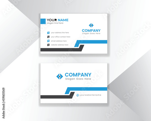 Business cards templates, Double-sided creative business card template.