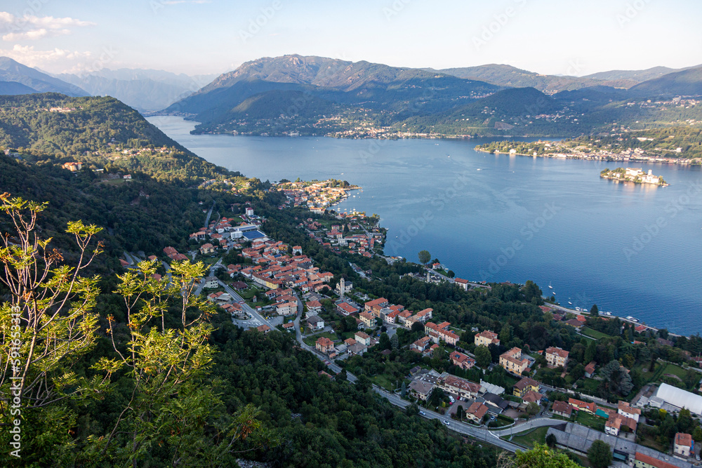 Villages near the lake Como - is the most profound and the third-largest lake in Italy