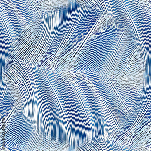 Blue wave background abstract blue geometric line pattern. illustration, created by artificial intelligence