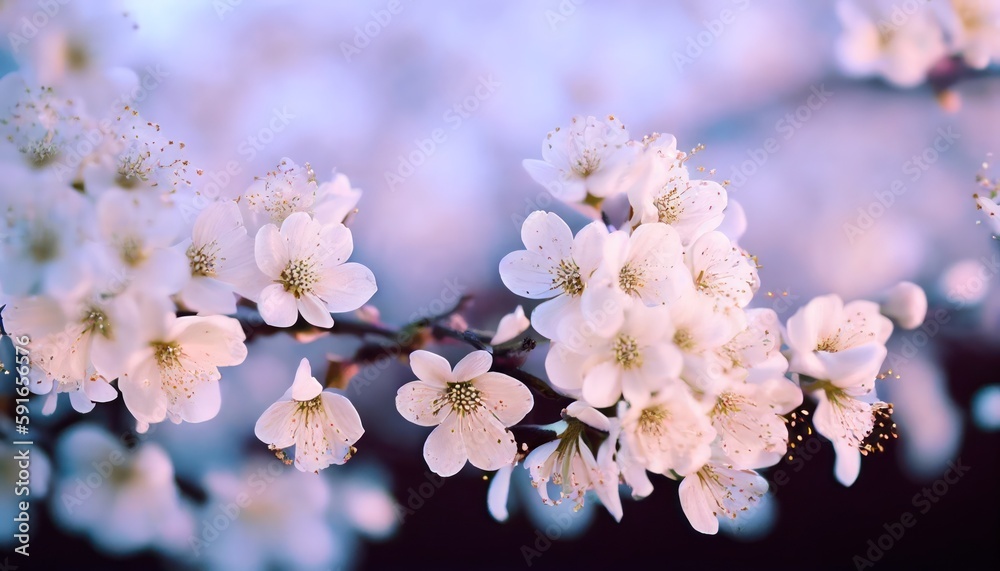Spring pink flower bloom abstract background, tree branch with flowers Spring pink flower bloom abstract background, tree branch with flowers