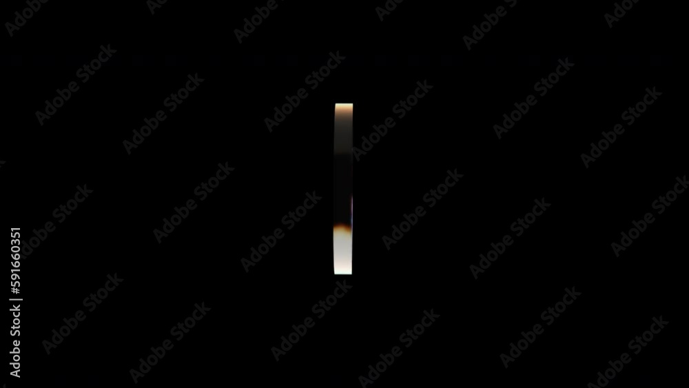 Glossy dispersion element. Computer generated 3d render