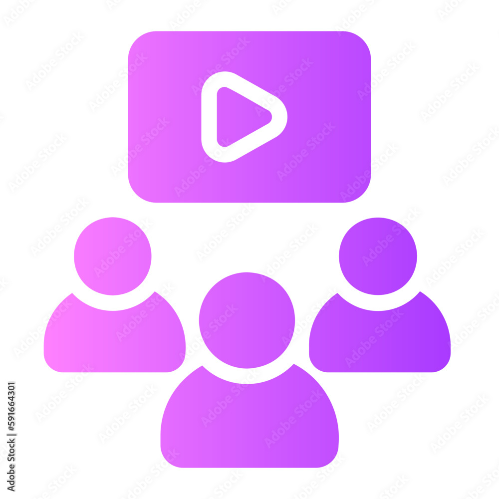 audience gradient icon audience gradient icon