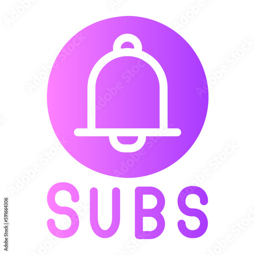 subscribe gradient icon