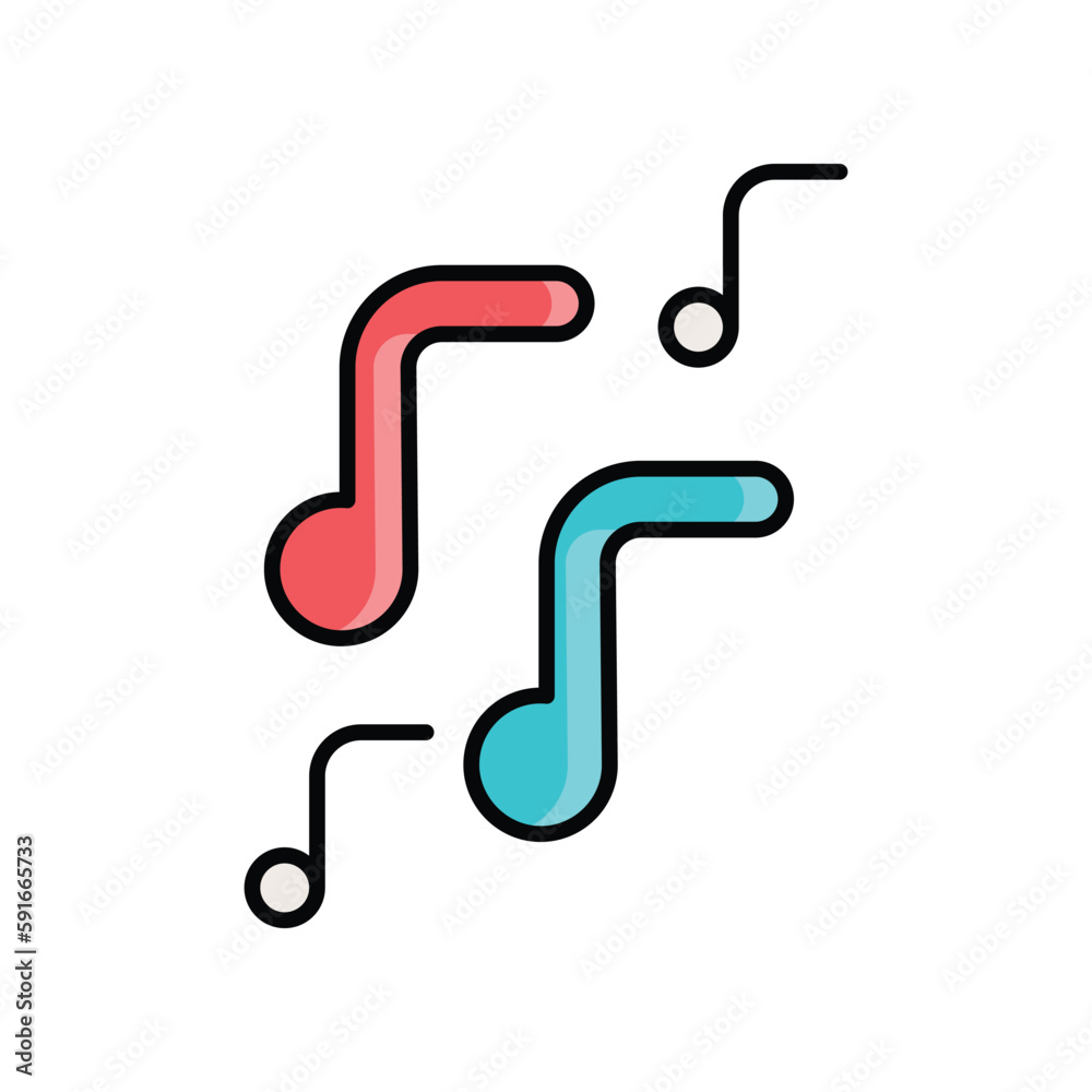 Music icon. Suitable for Web Page, Mobile App, UI, UX and GUI design Music icon. Suitable for Web Page, Mobile App, UI, UX and GUI design