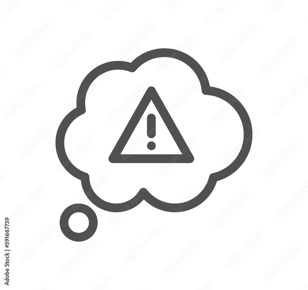 Warning related icon outline and linear vector. Warning related icon outline and linear vector.