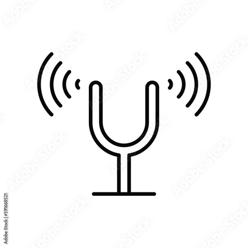 Tuning Fork icon. Suitable for Web Page, Mobile App, UI, UX and GUI design