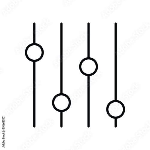 Equalizer icon. Suitable for Web Page, Mobile App, UI, UX and GUI design