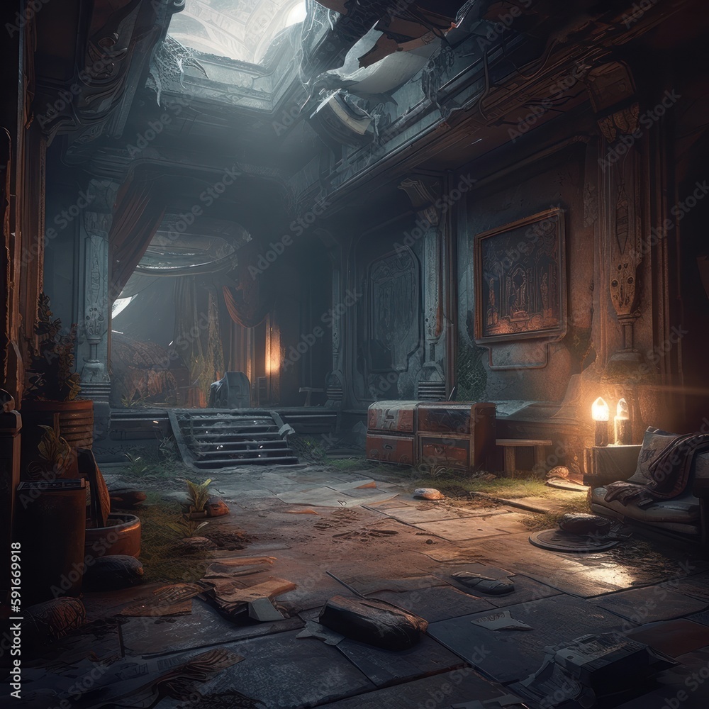 Obraz premium Game Art Video Games Environment