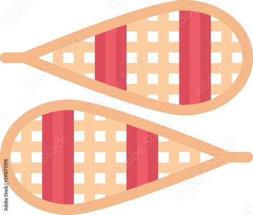 design vector image icons snowshoes
