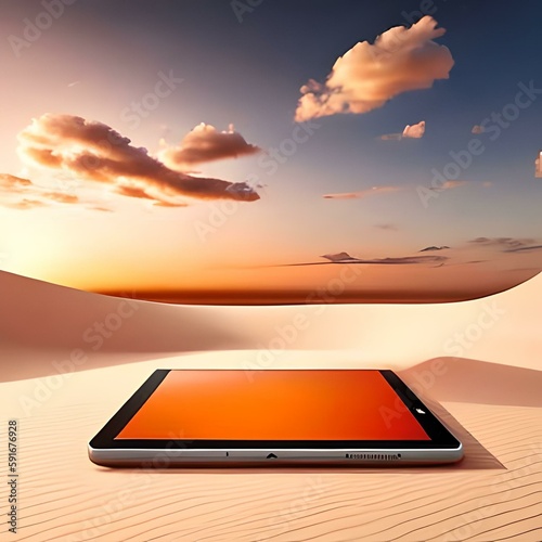 tablet no deserto, divulgação, post photo