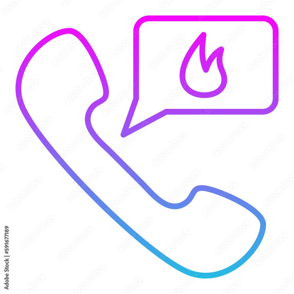 Obraz premium Emergency Call Icon