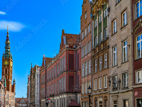 old houses in gdansk in spring