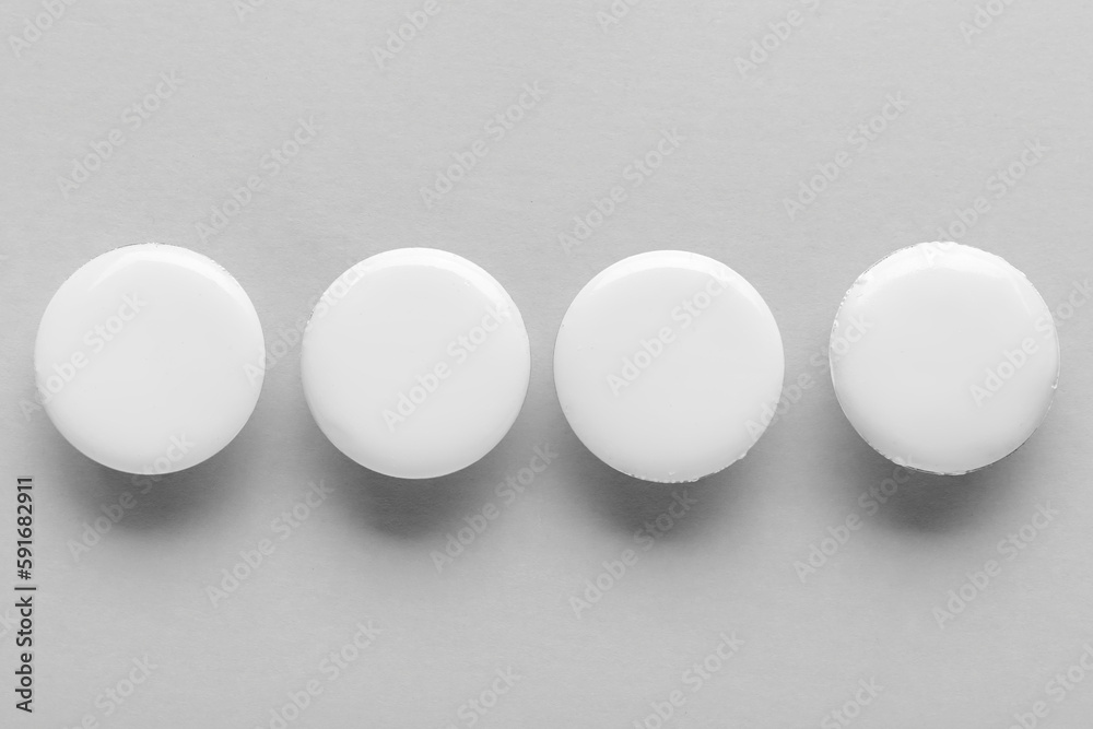 Blank badges isolated on white background Blank badges isolated on white background
