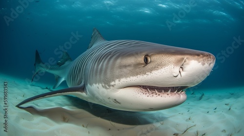 Intimate Encounter with a Tiger Shark