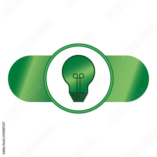 Green energy efficiency. Vector logo. Chart concept. Green energy background. Vector illustration.