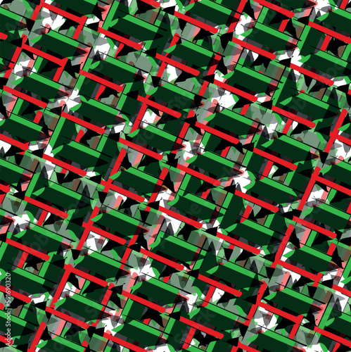 Imitation of a multi-storey color structure