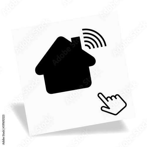 Logo maison connectée.