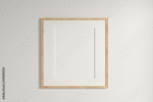 Square Frame Mockup Template 3D Illustration
